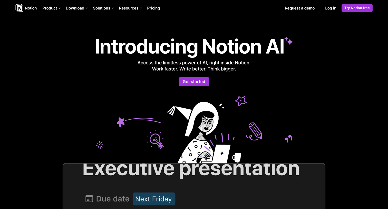 Notion - Notion AI screen