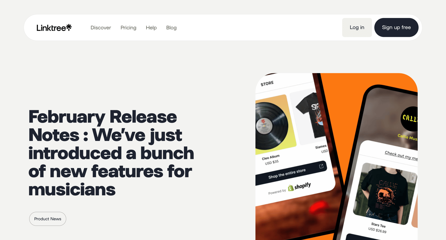 Linktree - February Release Notes | We’ve just introduced a bunch of new feat screen