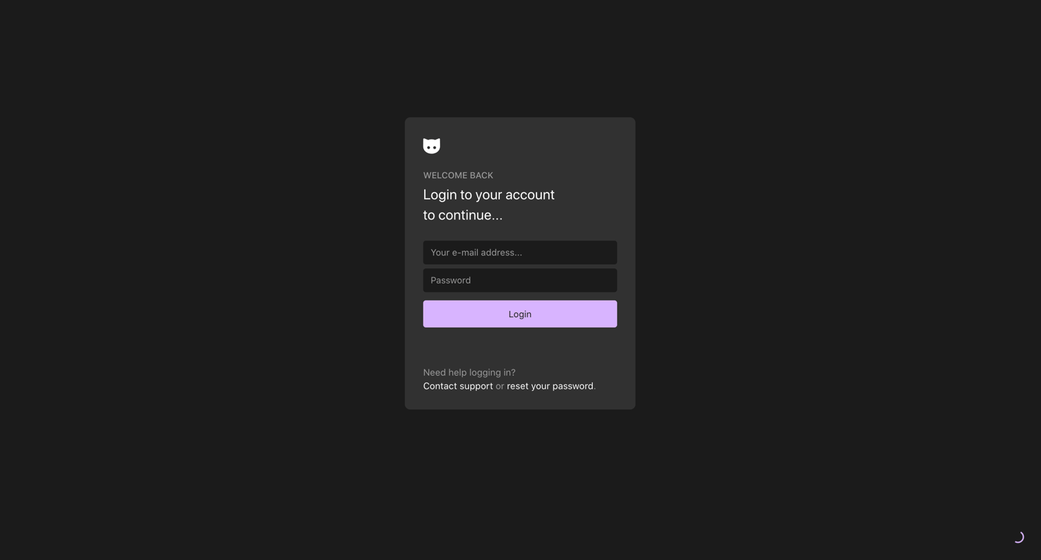 Clew - Clew | Login screen