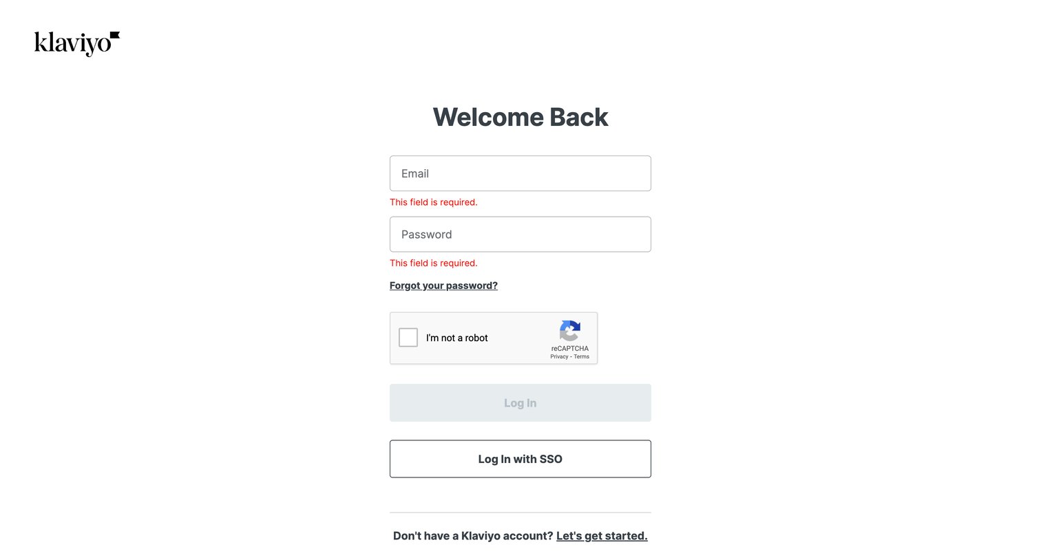 Klaviyo screen