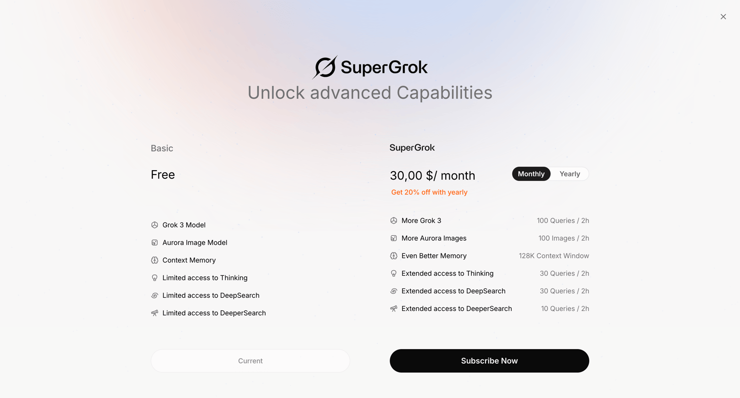 Grok screen