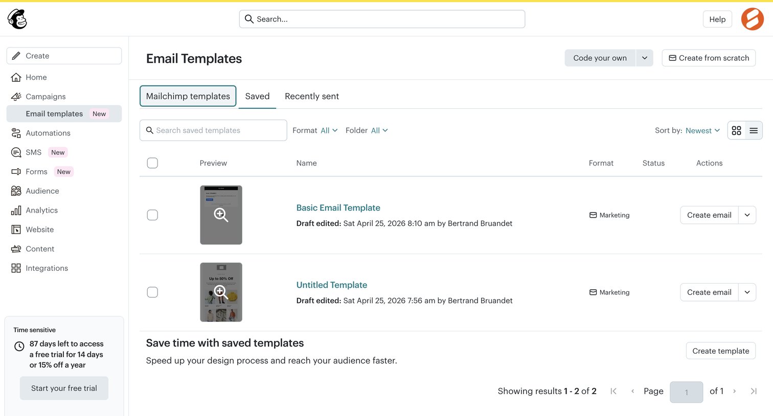 Email Templates | Mailchimp from Mailchimp
