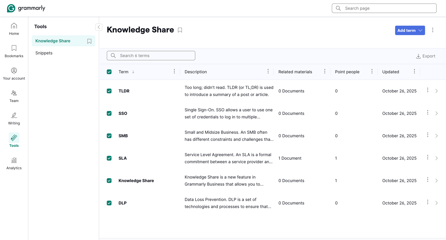 Grammarly - Account | Grammarly screen