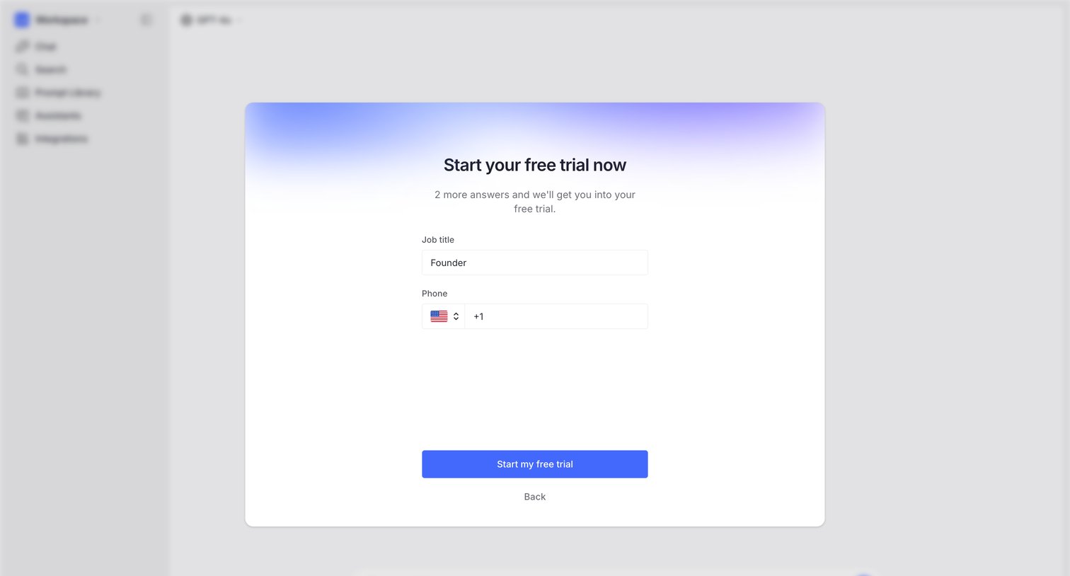 Langdock - Create a new workspace screen