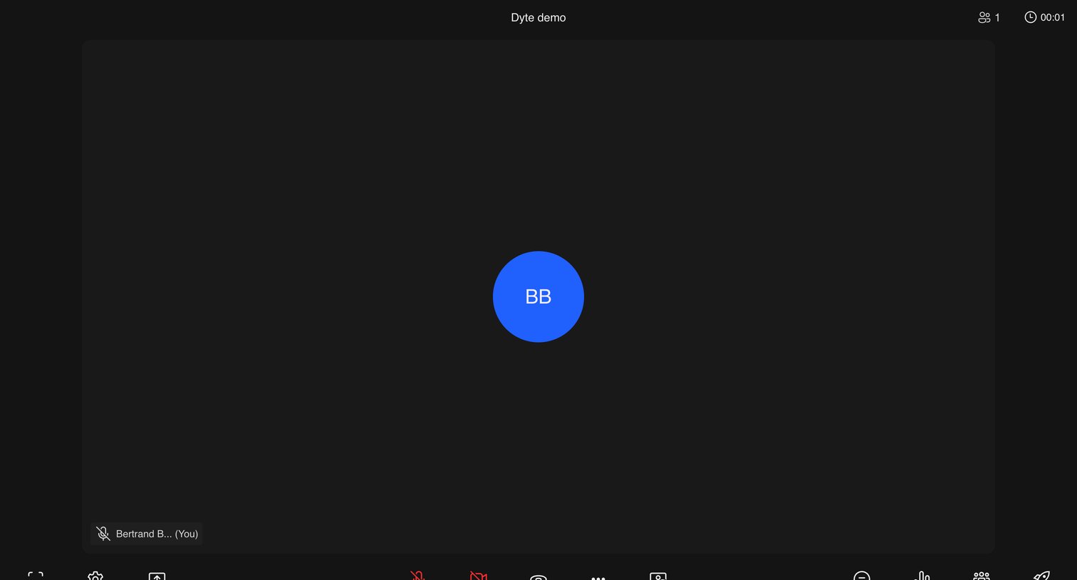 Dyte - Dyte Demo - The most developer friendly live video SDK screen