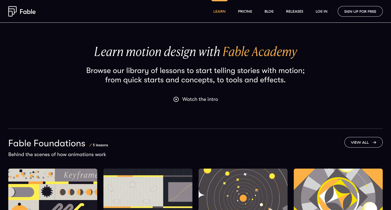Learn Motion Design Online with Fable Academy from Fable