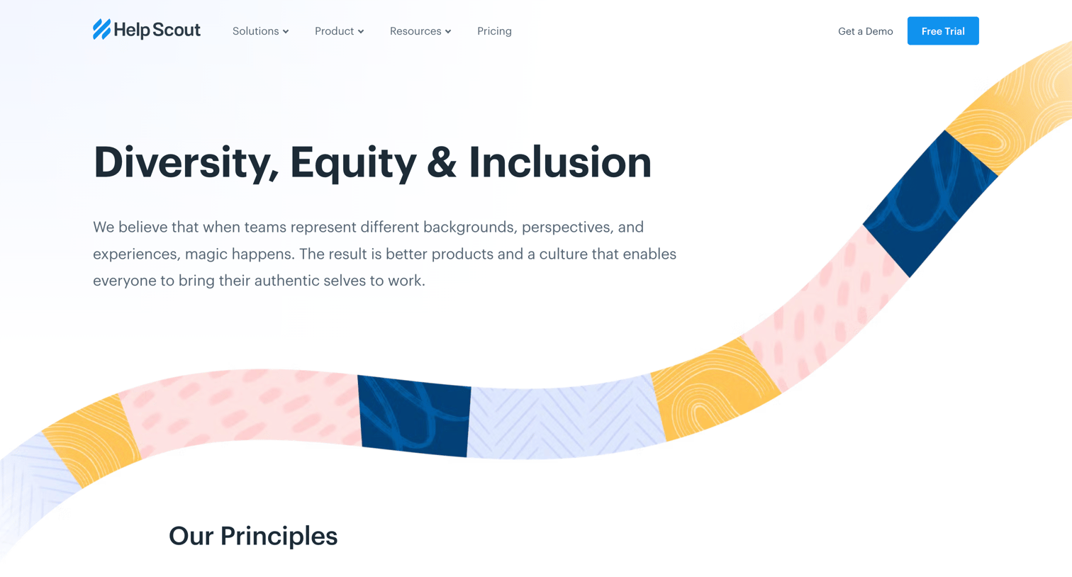 Help Scout - Diversity, Equity | Inclusion at Help Scout screen