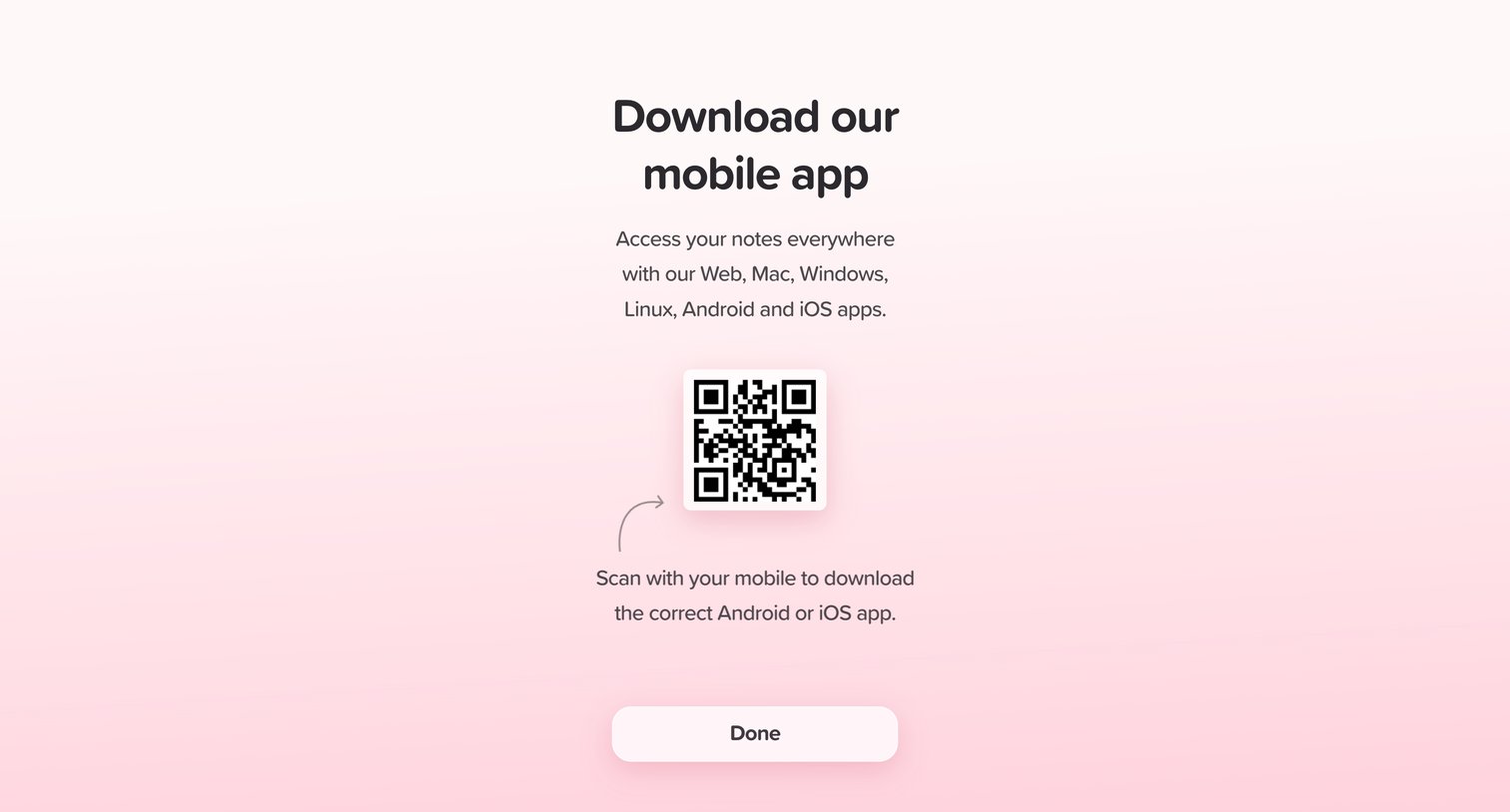 Supernotes - Home | Supernotes screen
