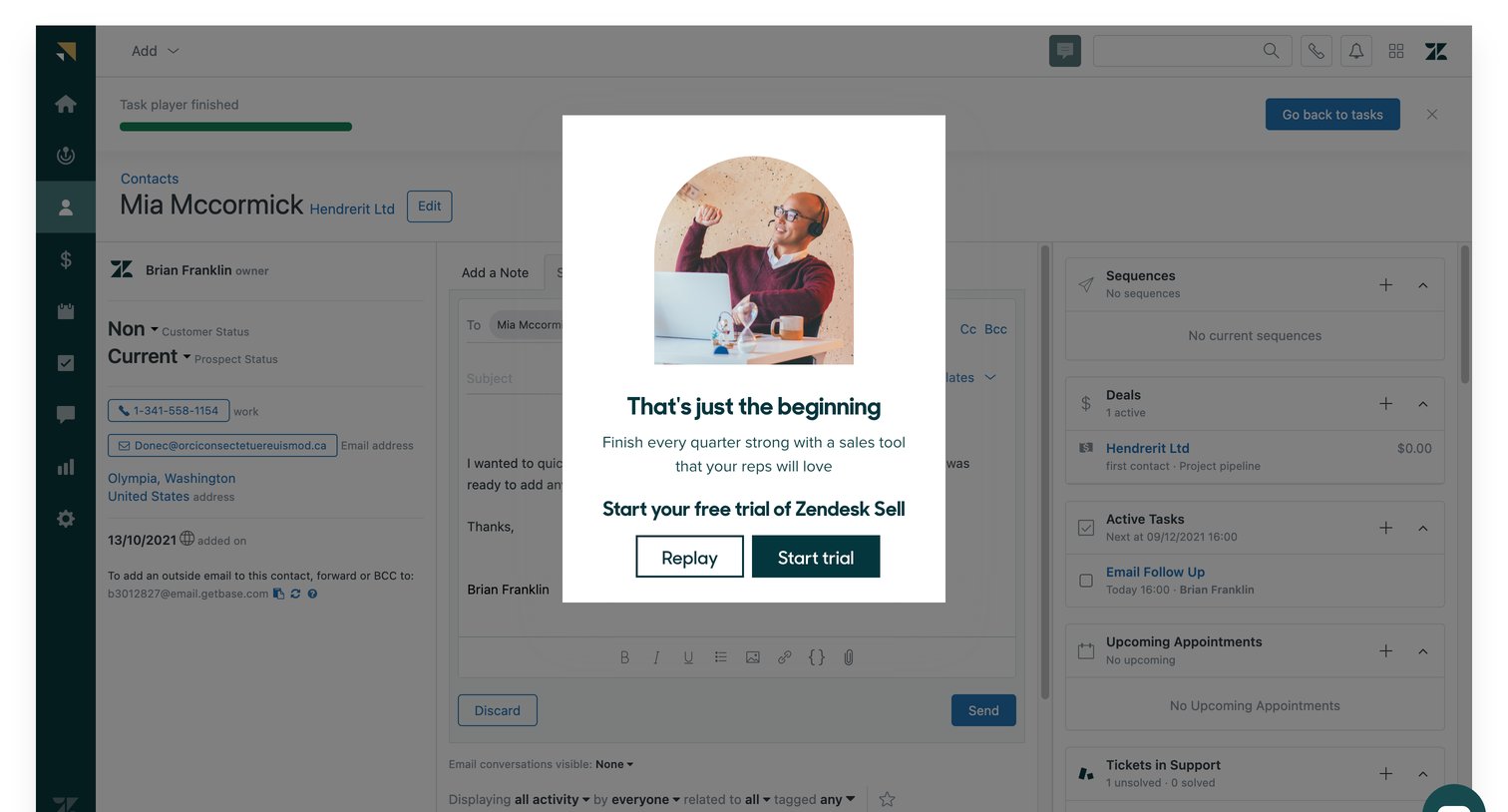 Zendesk Sell Features - Everything You Need All in One Place from Zendesk