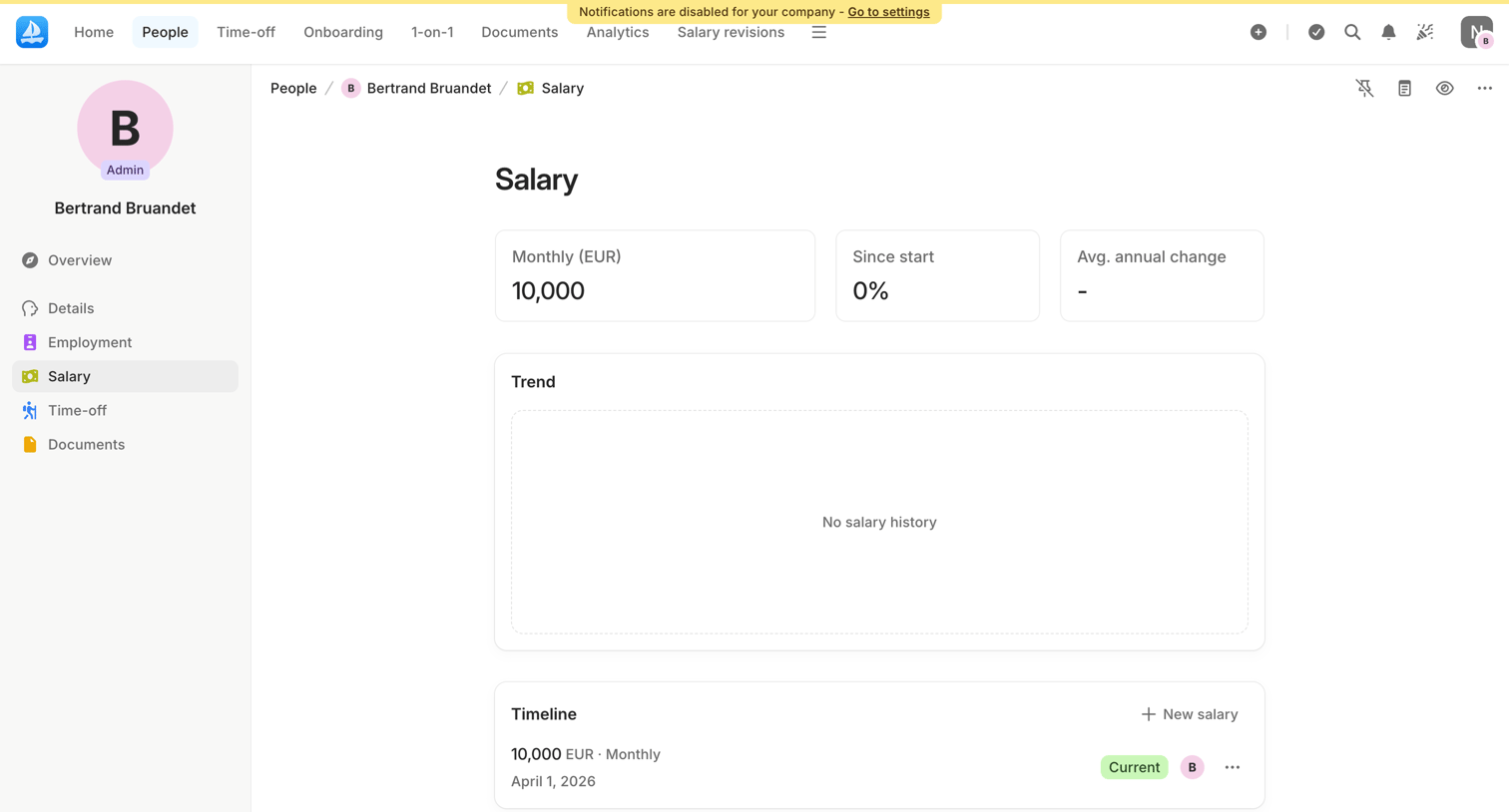 Aboard - Salary | Bertrand Bruandet | People | Aboard screen
