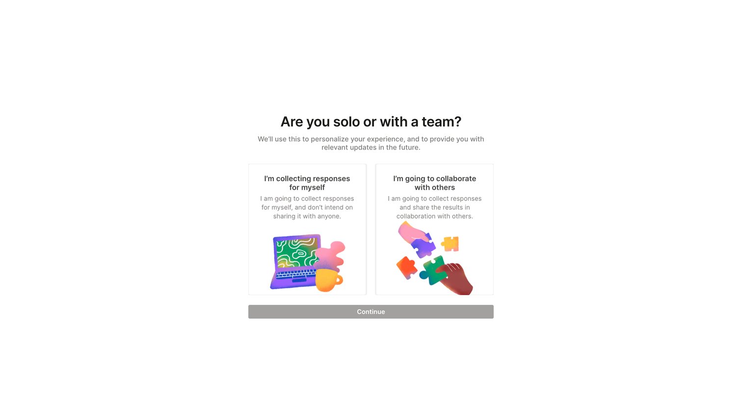 QuestionScout - Onboarding - QuestionScout screen