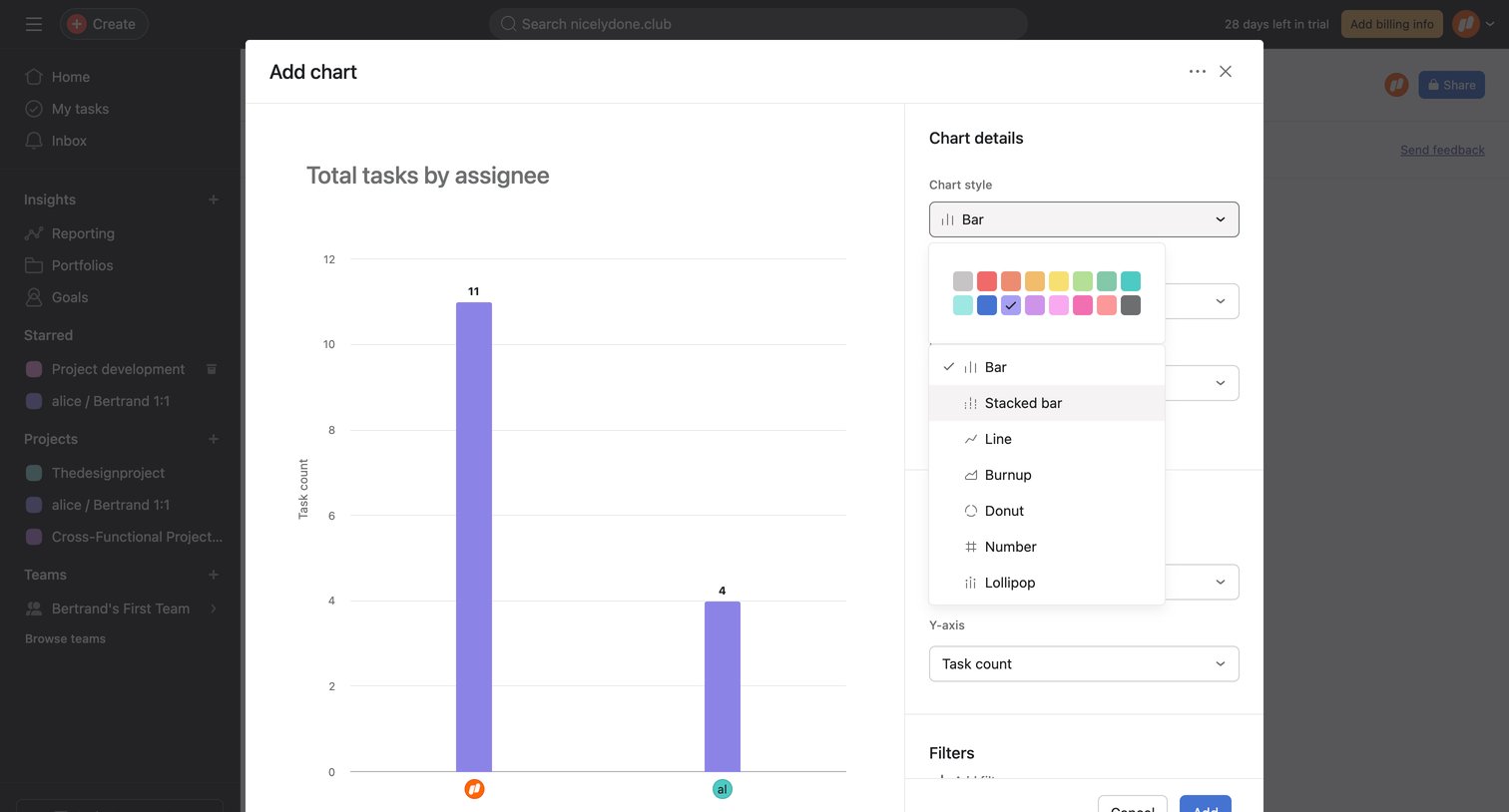 New dashboard - Asana from Asana