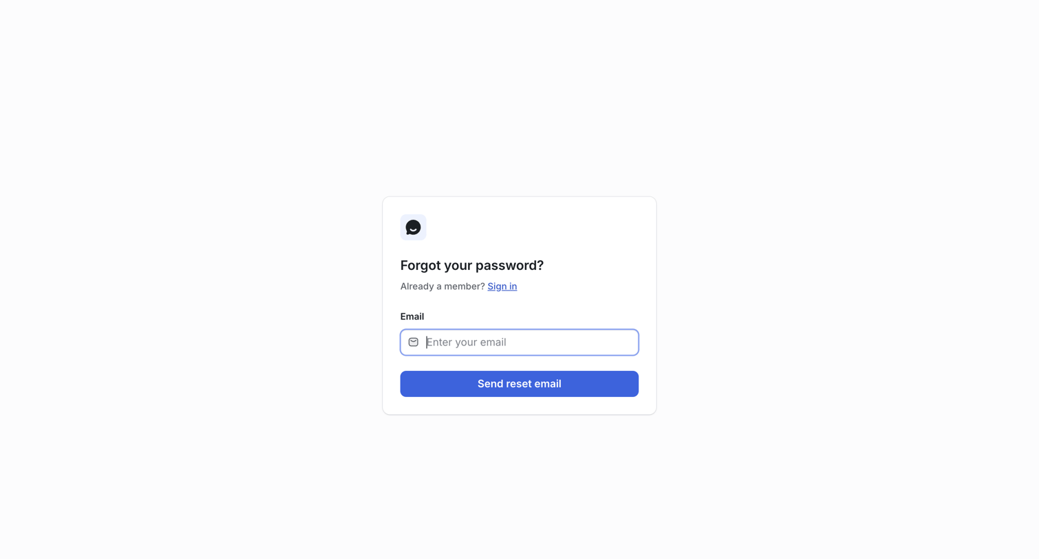 UserJot - Forgot Password | UserJot screen
