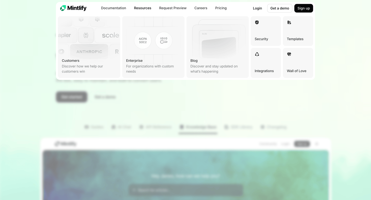 Mintlify - Mintlify — The documentation you want, effortlessly screen
