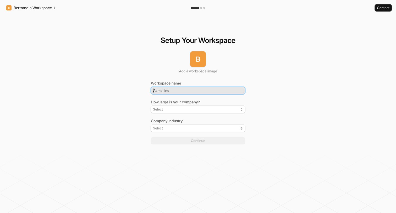Workspace — Tembo from Tembo