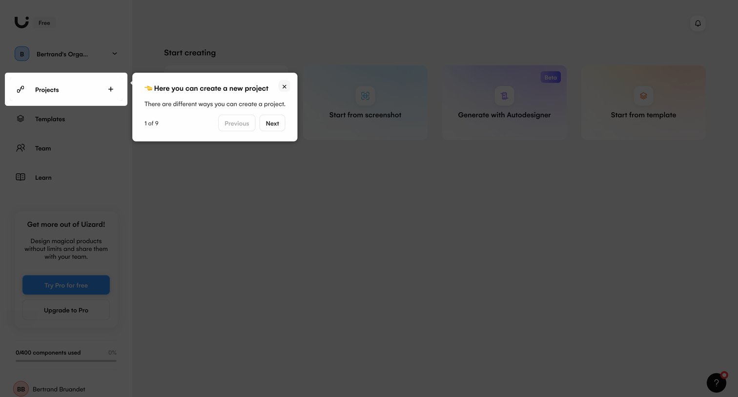 Projects – Uizard from Uizard