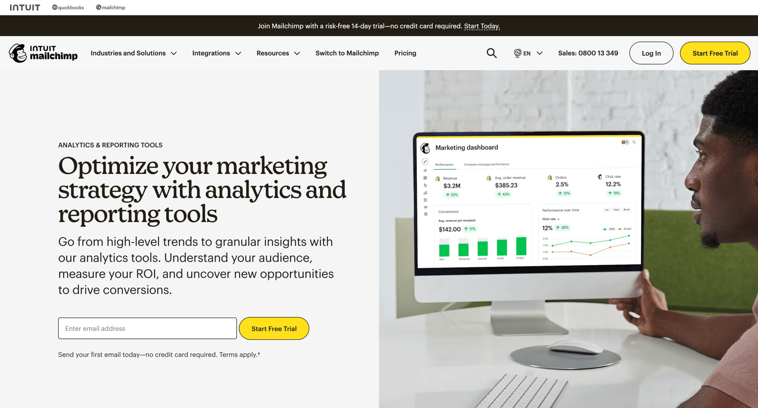 Mailchimp - Analytics and Reporting Tools to Track Marketing Campaigns  Mailchimp screen