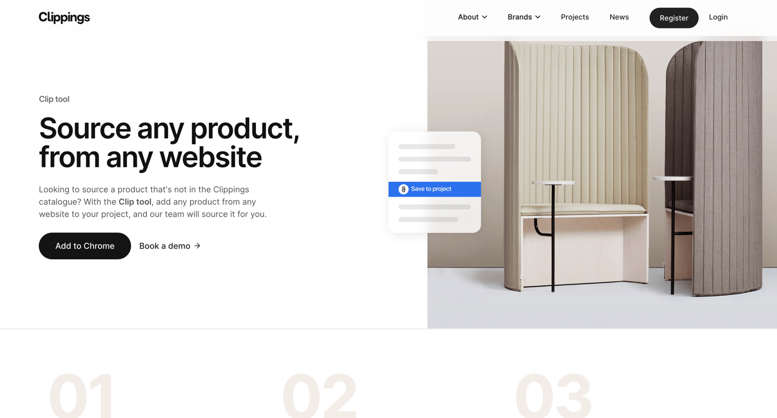 Clippings - Clip Tool – Chrome Browser Extension screen