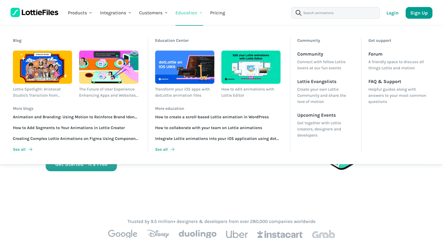 Lottie - LottieFiles Download Free lightweight animations for website | app screen