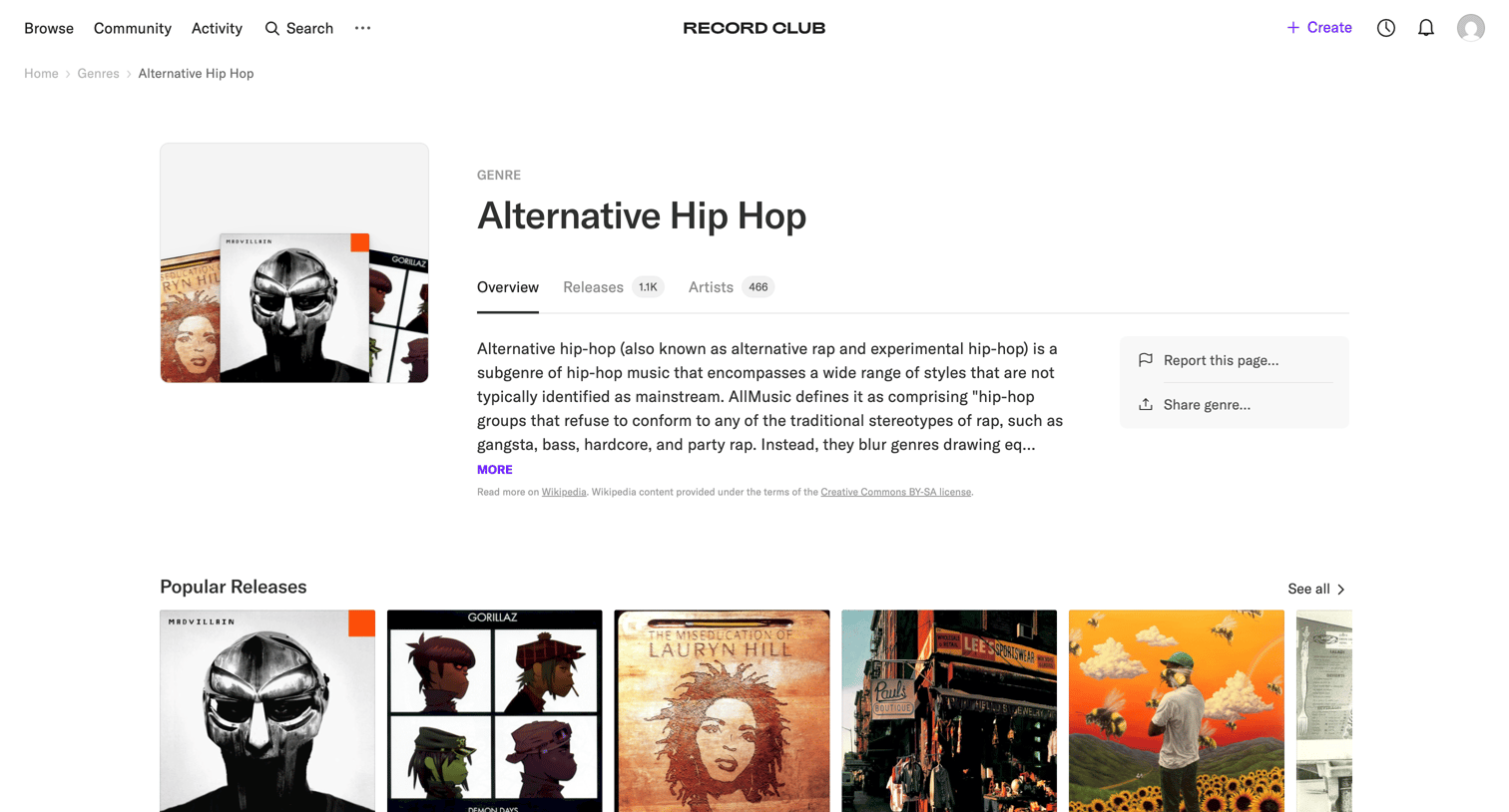 Record club - Alternative Hip Hop – Record Club screen
