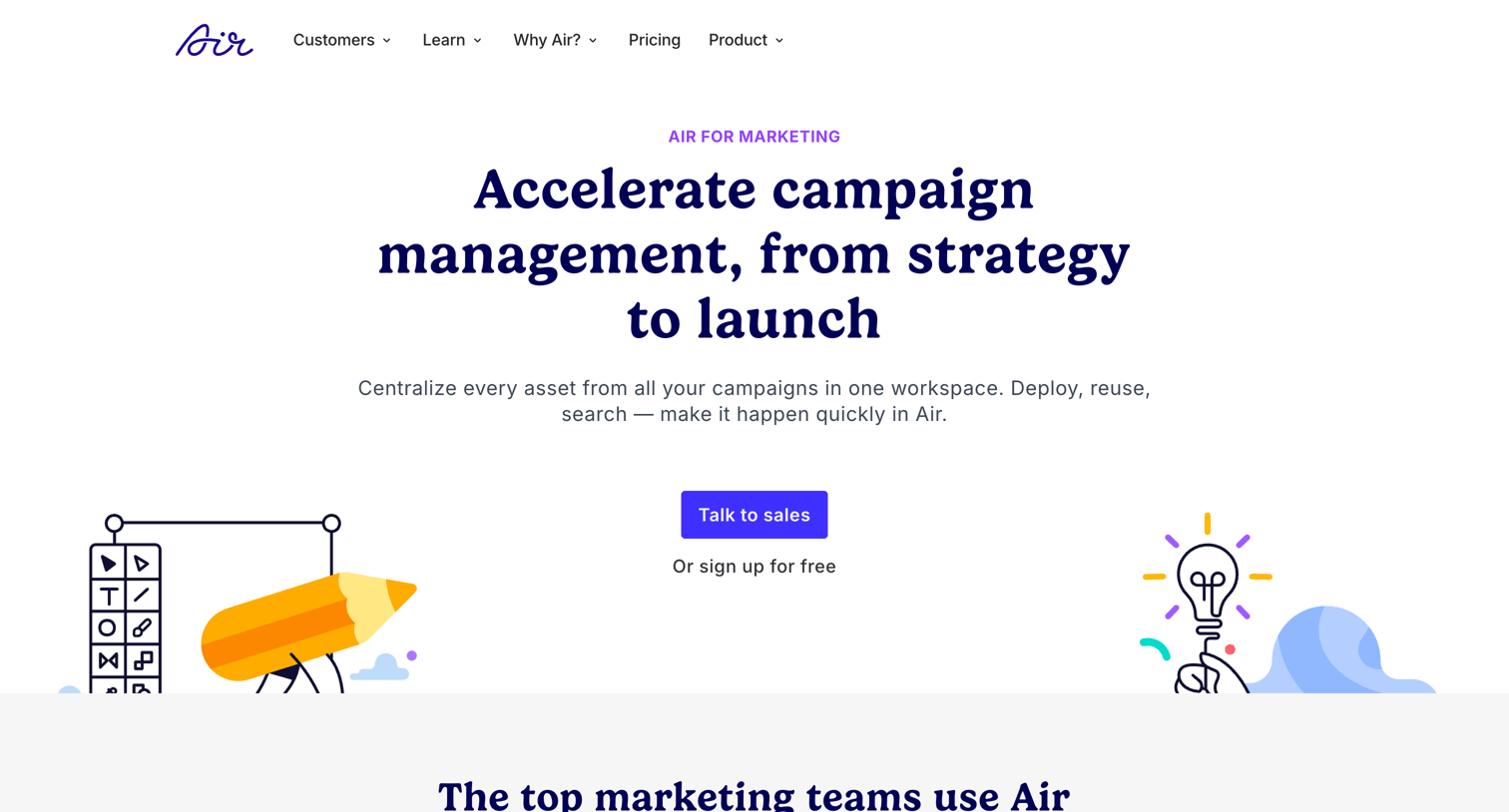 Air - Creative Ops Software for Marketing Teams | Air screen