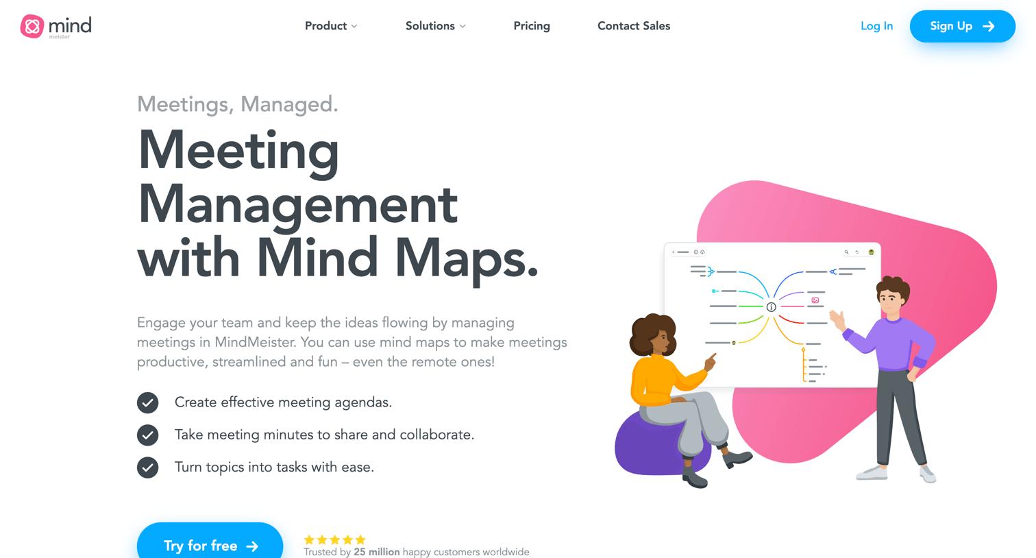 MindMeister - Meeting Management - MindMeister screen