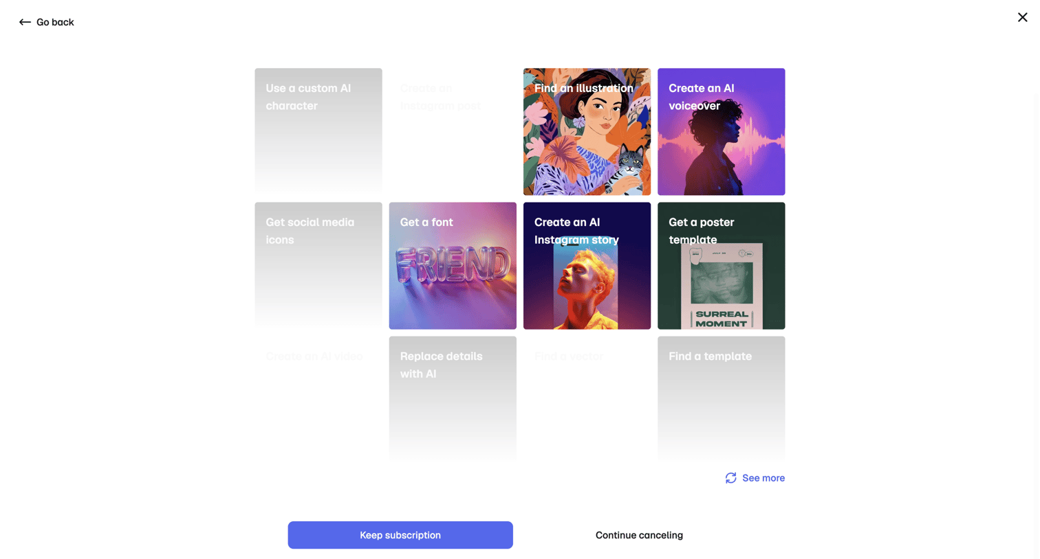 Magnific - Subscription | Magnific (formerly Freepik) screen