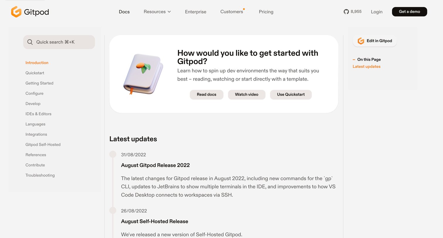 Gitpod Documentation - Educate, Configure, Develop from Gitpod