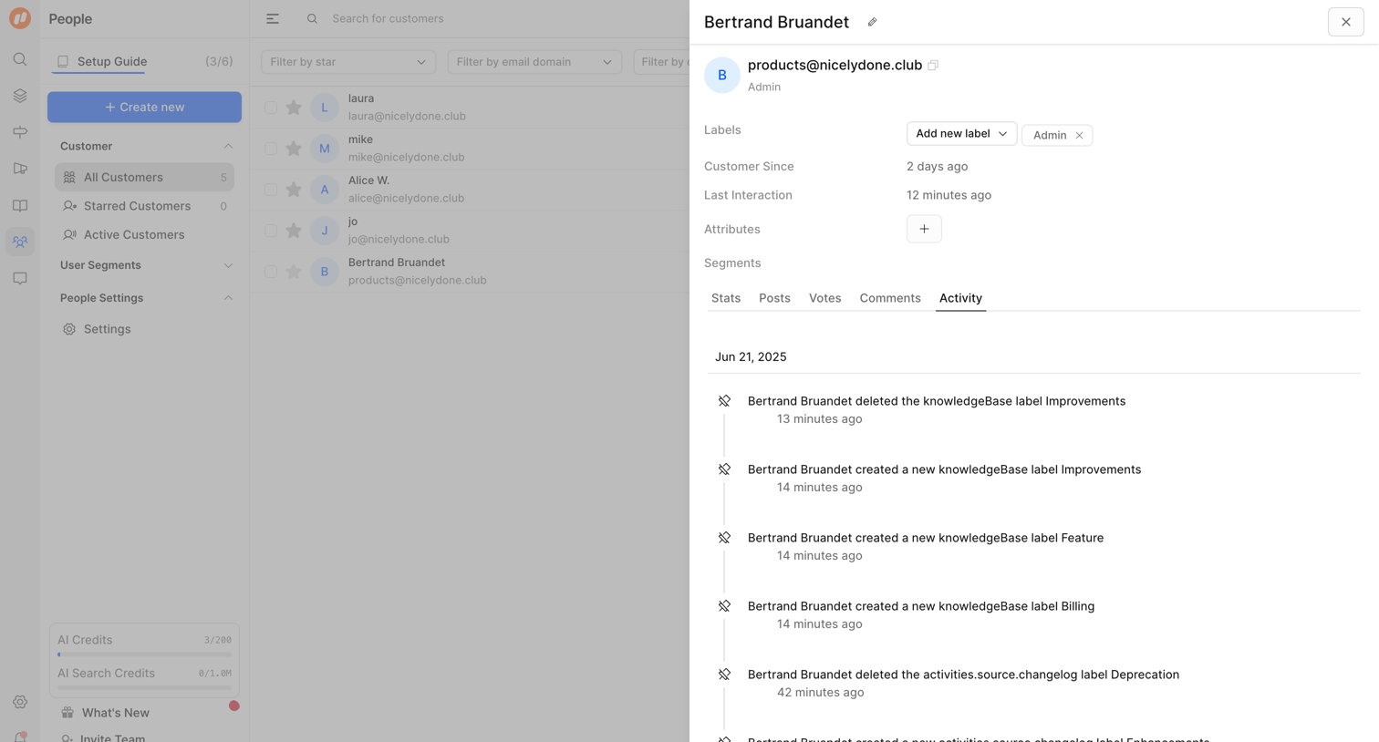 FeatureOS - Nicelydone screen