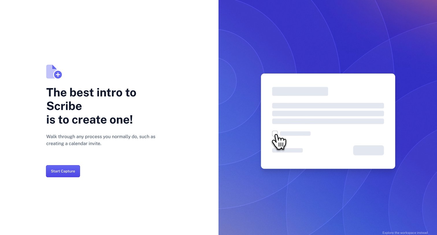 Scribe | Workspace from Scribe