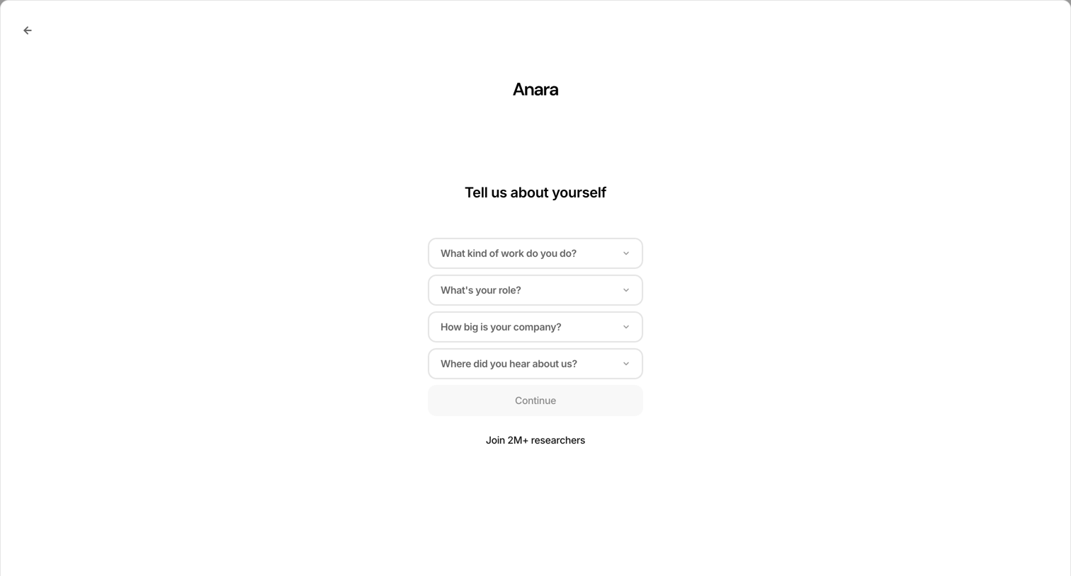 Anara - Anara | Faster research screen