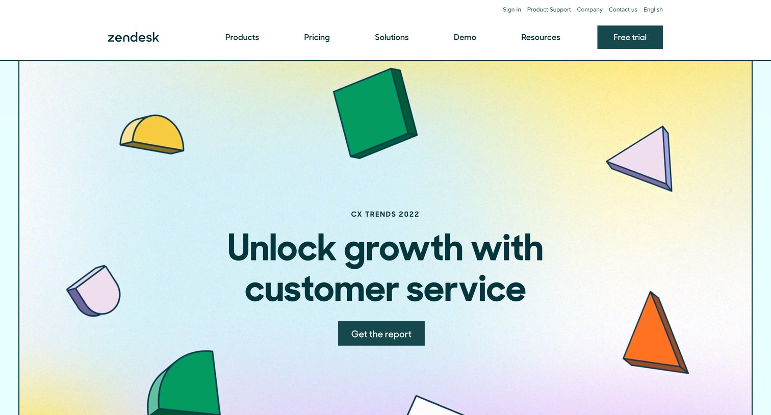 Zendesk - The Zendesk Customer Experience Trends Report 2022 screen
