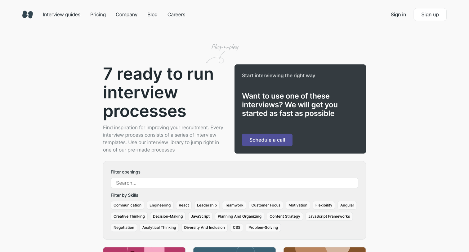 Hireproof - Interview guides | Hireproof screen