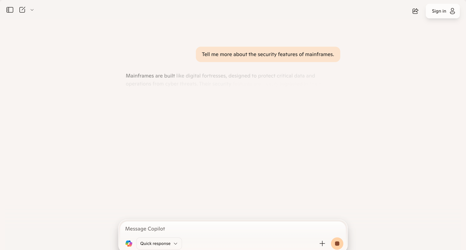 Copilot - Microsoft Copilot: Your AI companion screen