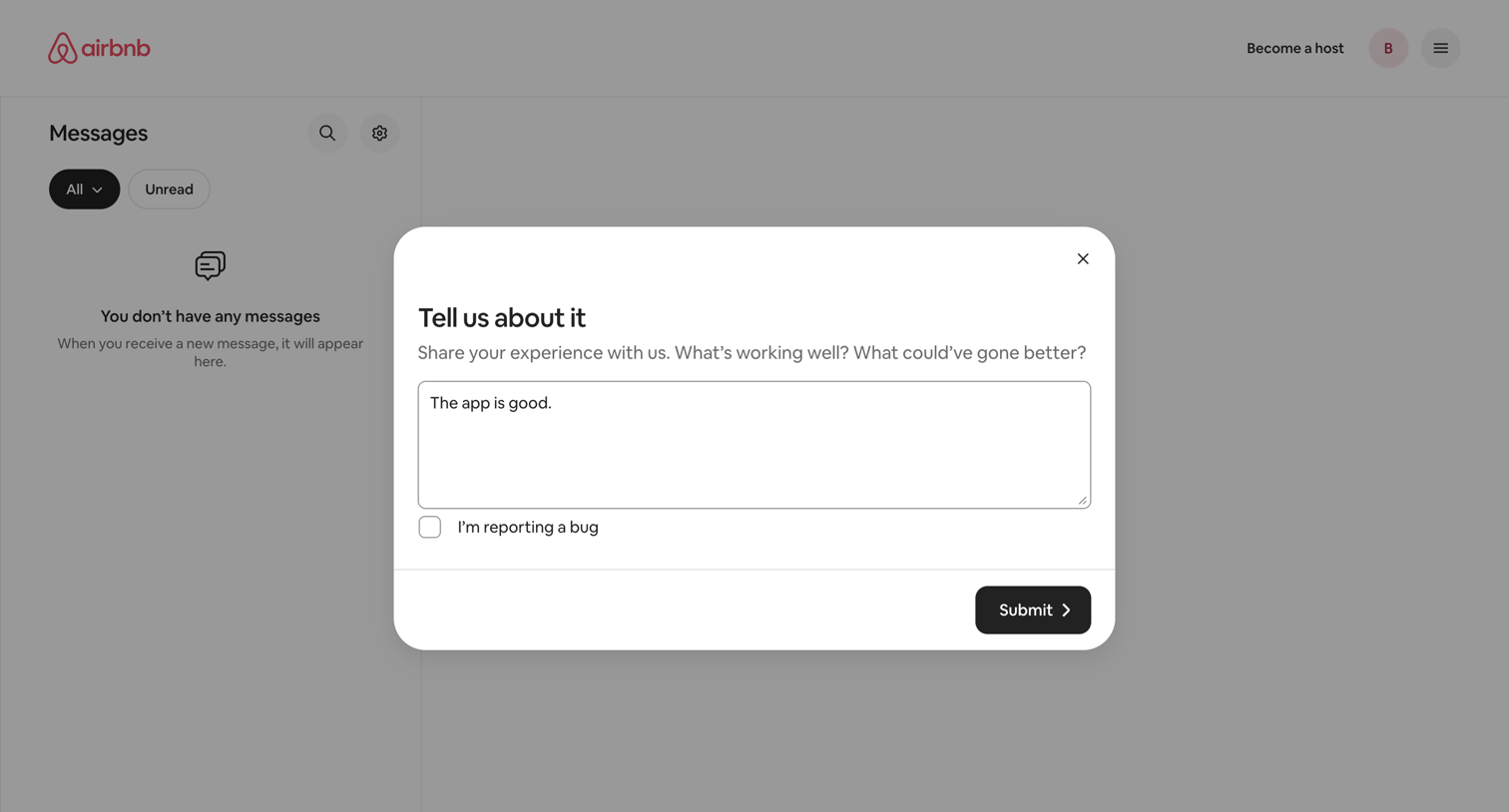 Airbnb - Messages • Airbnb screen