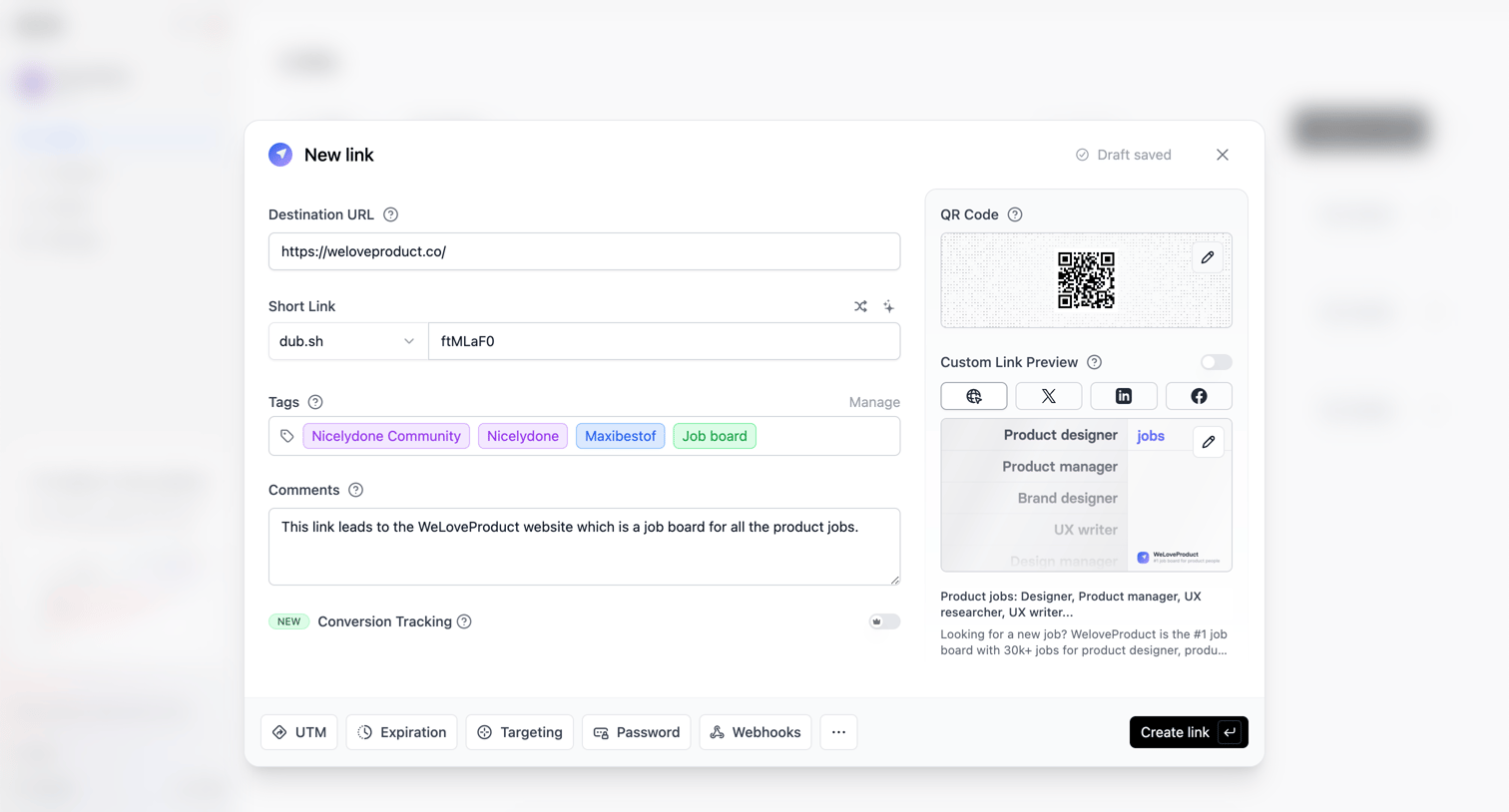 Dub - Dub.co - Link Management for Modern Marketing Teams screen