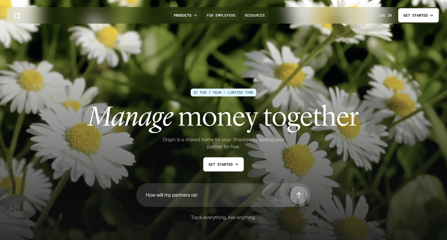Origin Financial - Couples Budgeting Made Easy | Joint Financial Planning with Origin screen