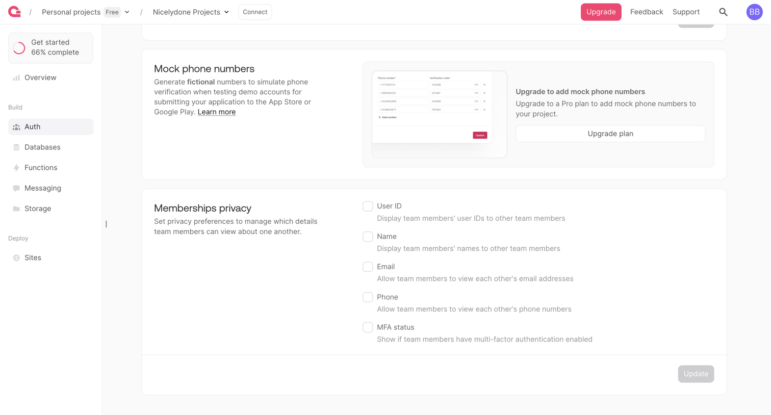 Appwrite - Team - Appwrite screen