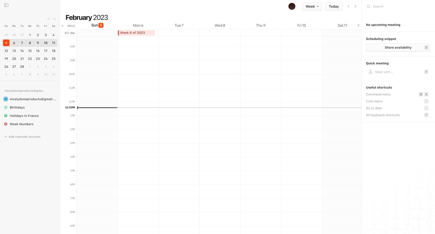 Cron screen