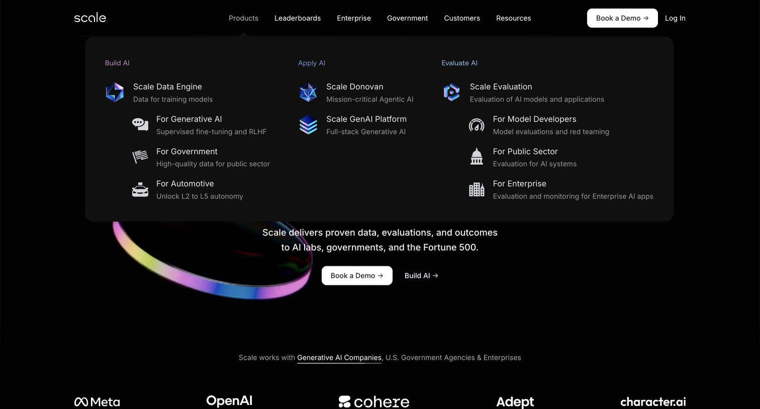 Scale - Accelerate the Development of AI Applications Scale AI screen