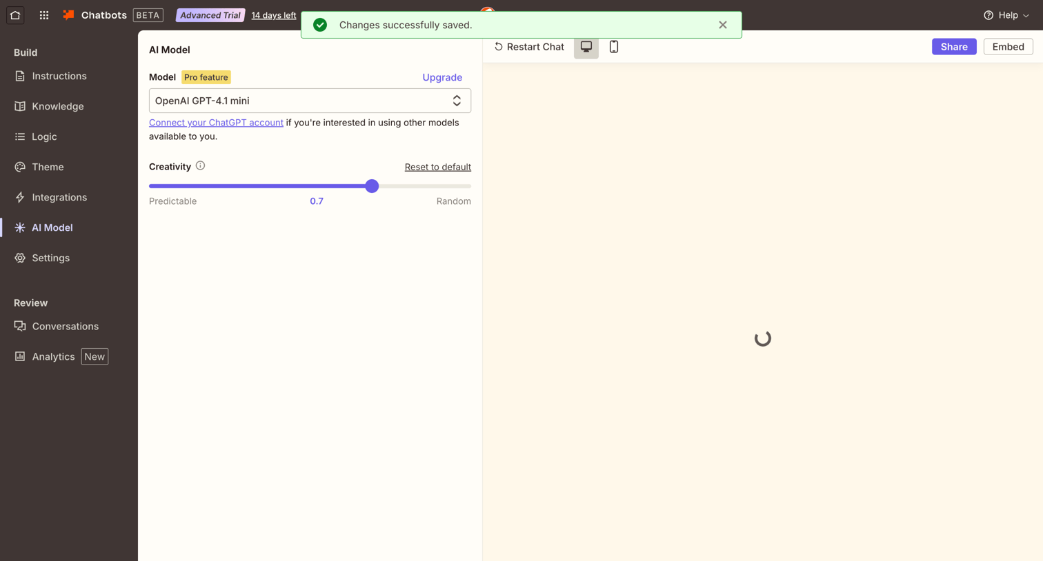 Zapier - Chatbots - Nicelydone screen