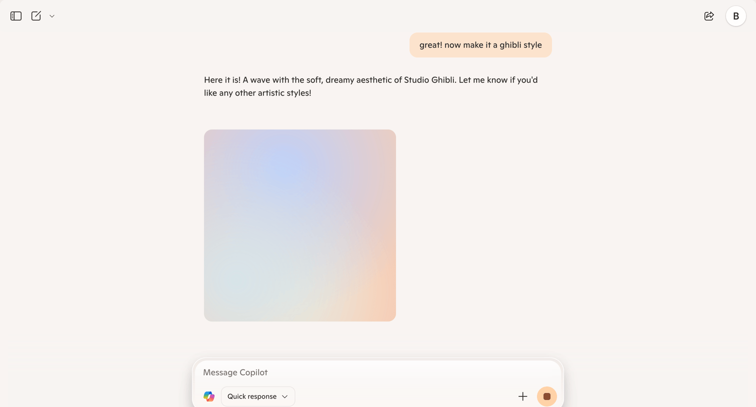 Copilot - Microsoft Copilot: Your AI companion screen