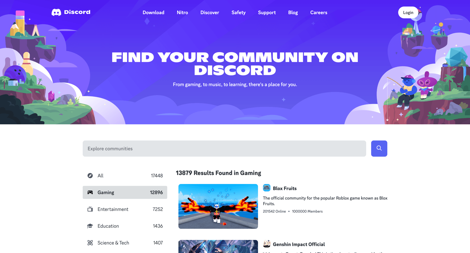 Discord - Discord Servers - Home screen