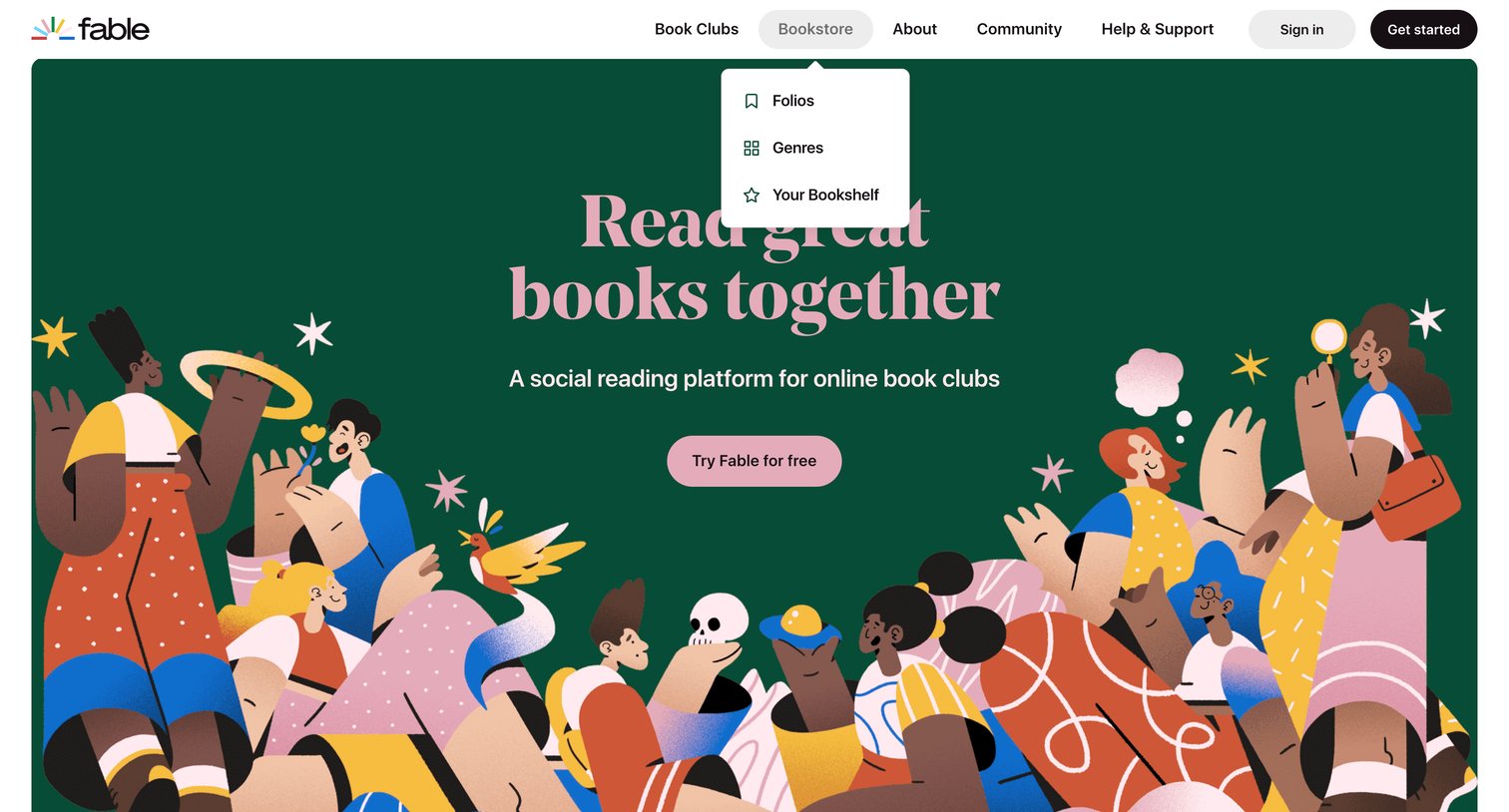 Fable - A Modern Day Book Club App for Social Reading | Fable screen