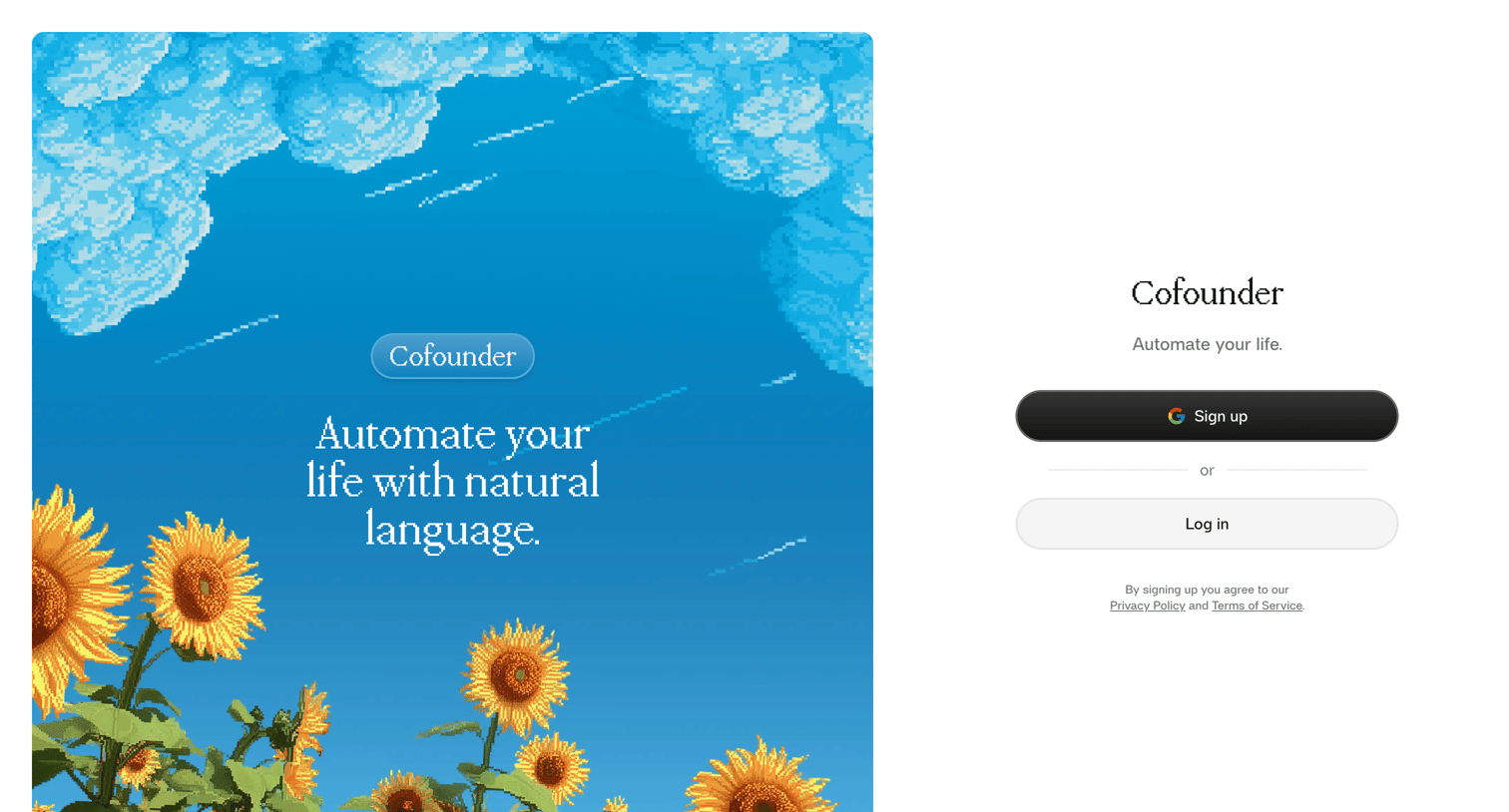 Cofounder screen