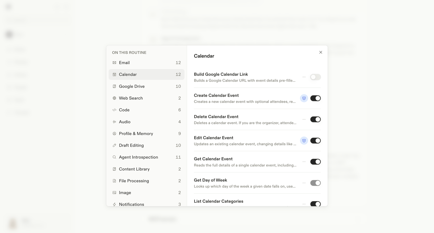 Town - Settings · Assistant screen