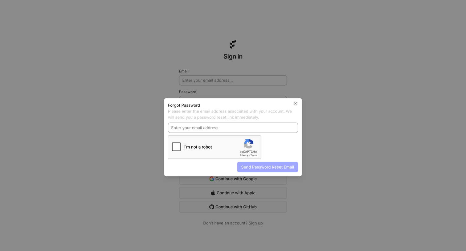 FeatureOS - Sign in | FeatureOS screen