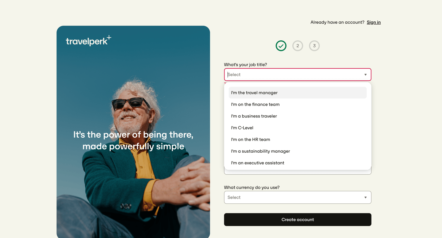 Travelperk - TravelPerk screen