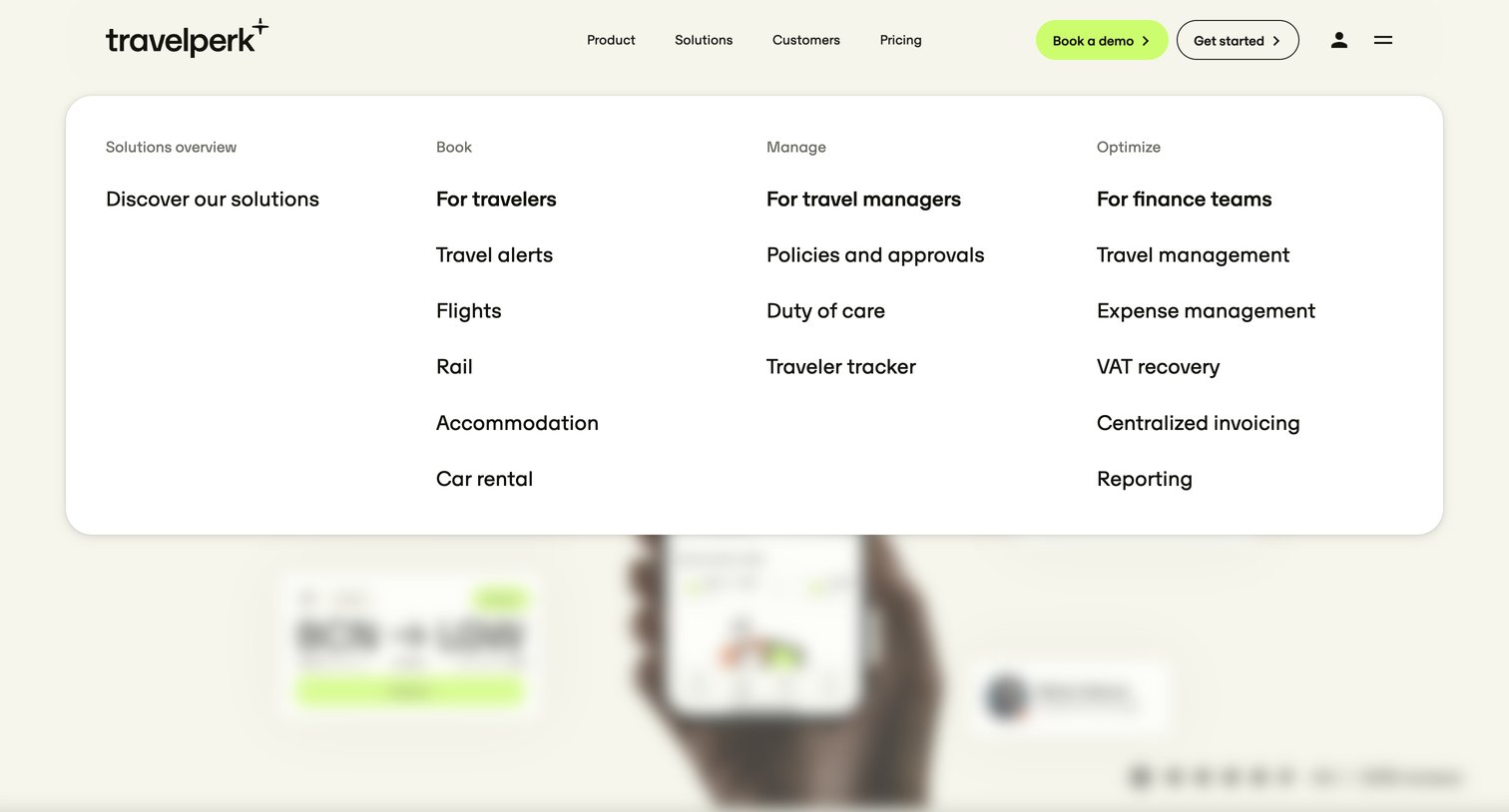 Travelperk - Corporate Travel Management & Business Travel Services screen