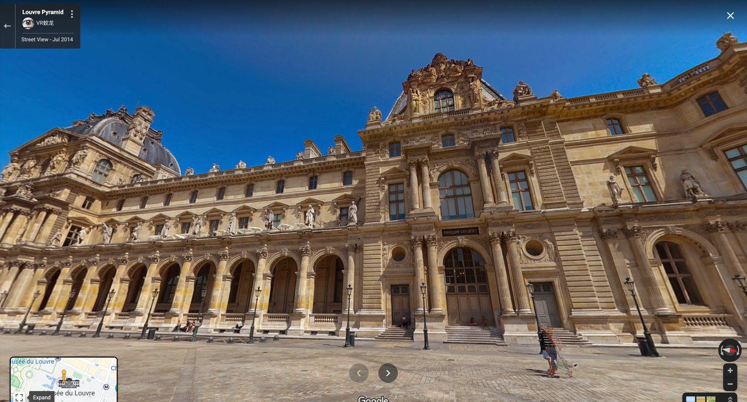 Google maps - Louvre Pyramid - Google Maps screen